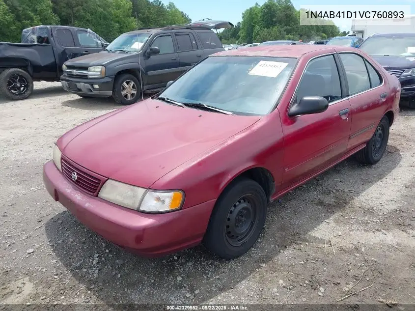 1997 Nissan Sentra Gle/Gxe/Xe VIN: 1N4AB41D1VC760893 Lot: 42329552