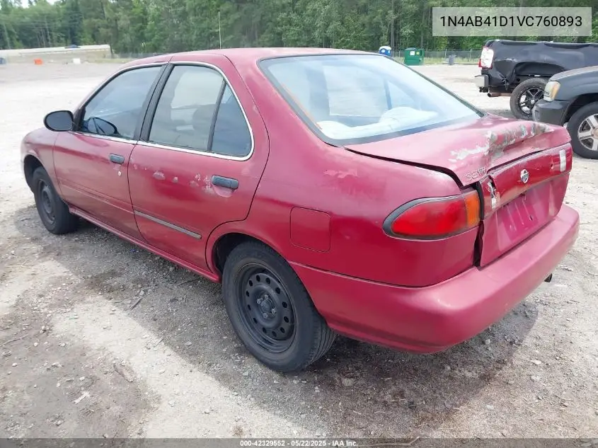 1997 Nissan Sentra Gle/Gxe/Xe VIN: 1N4AB41D1VC760893 Lot: 42329552
