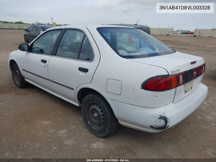 1997 Nissan Sentra Gle/Gxe/Xe VIN: 3N1AB41D8VL003328 Lot: 42590065