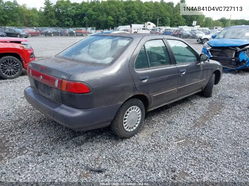 1997 Nissan Sentra Gle/Gxe/Xe VIN: 1N4AB41D4VC727113 Lot: 42713806