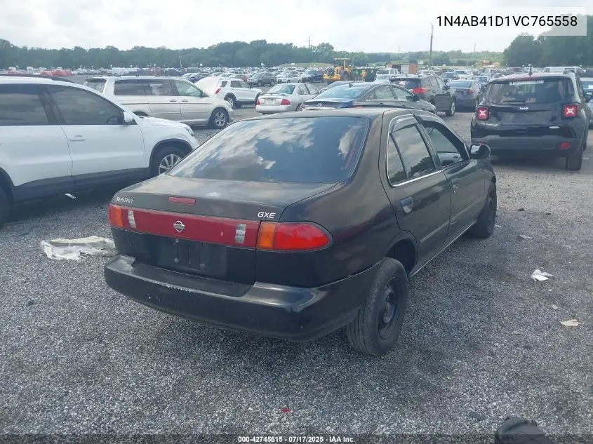 1997 Nissan Sentra Gle/Gxe/Xe VIN: 1N4AB41D1VC765558 Lot: 42745615