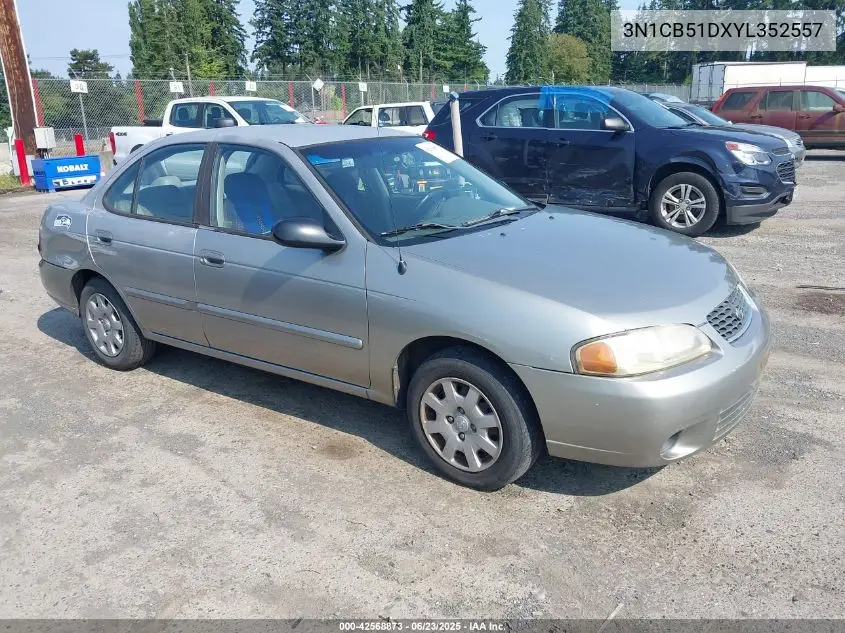 2000 Nissan Sentra Gxe/Xe VIN: 3N1CB51DXYL352557 Lot: 42568873