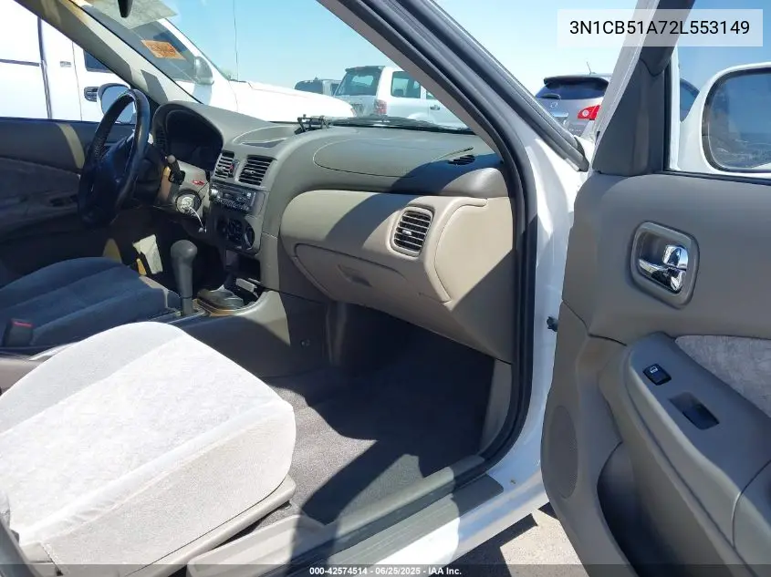 2002 Nissan Sentra Gxe VIN: 3N1CB51A72L553149 Lot: 42574514