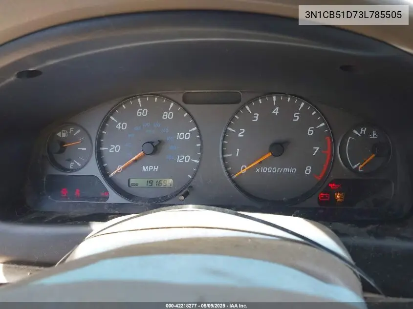 2003 Nissan Sentra Xe VIN: 3N1CB51D73L785505 Lot: 42218277