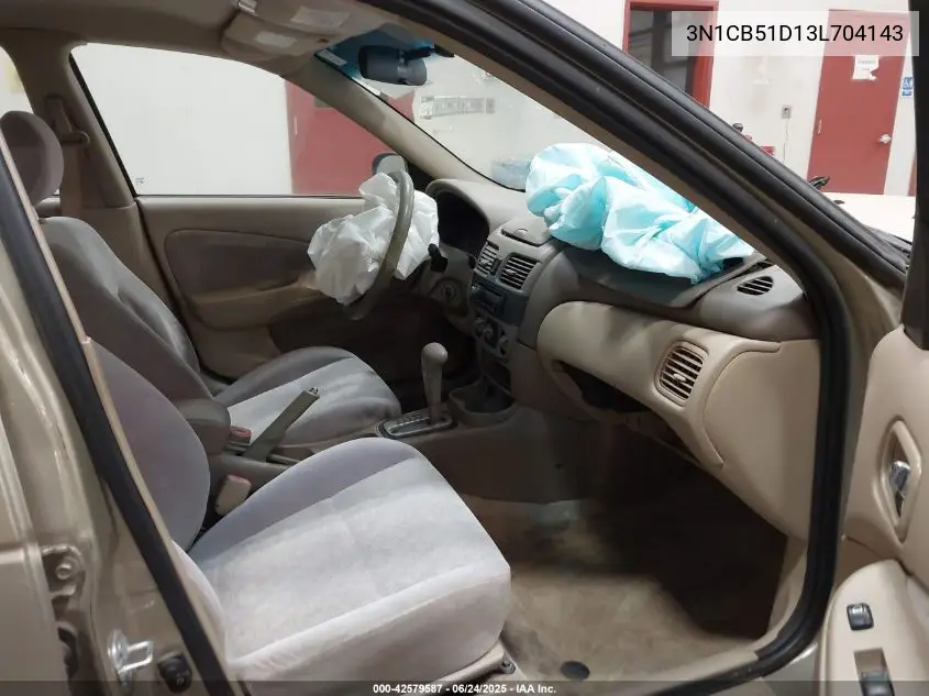 2003 Nissan Sentra Gxe VIN: 3N1CB51D13L704143 Lot: 42579587