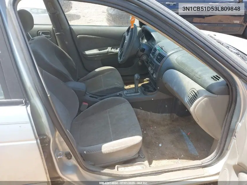 2003 Nissan Sentra Gxe VIN: 3N1CB51D53L809848 Lot: 42614884
