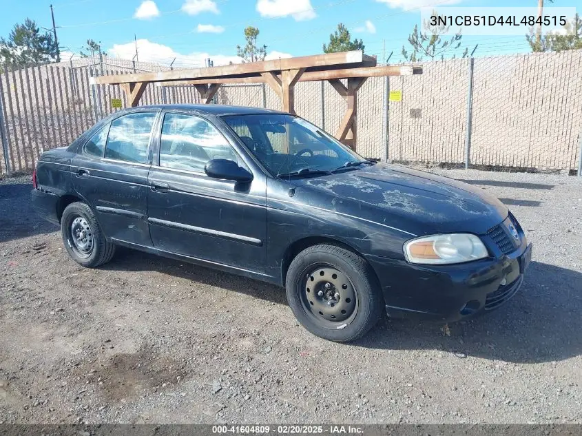 2004 Nissan Sentra 1.8S VIN: 3N1CB51D44L484515 Lot: 41604809