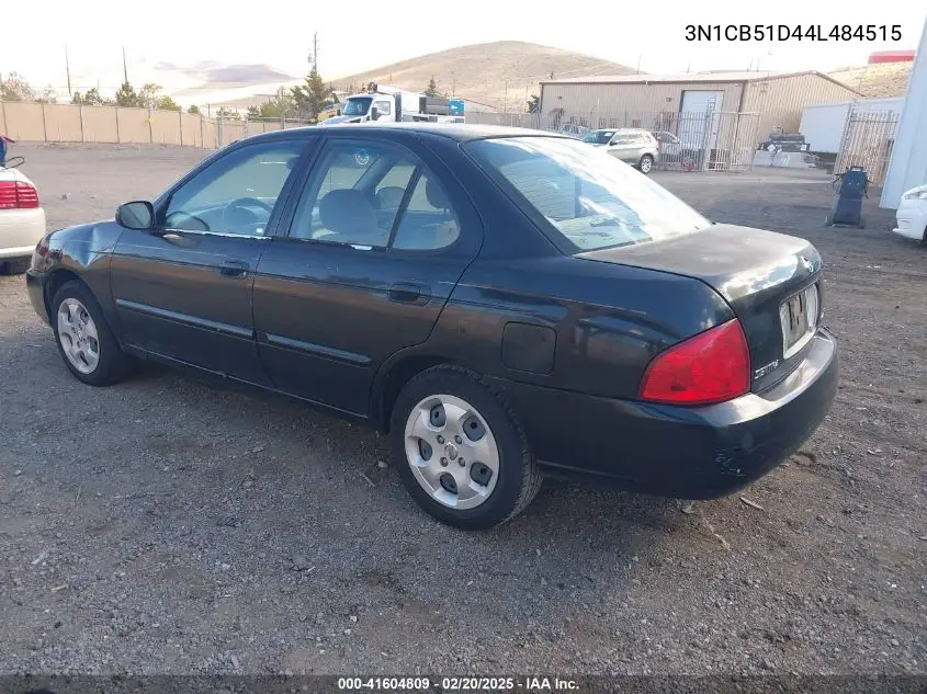 2004 Nissan Sentra 1.8S VIN: 3N1CB51D44L484515 Lot: 41604809
