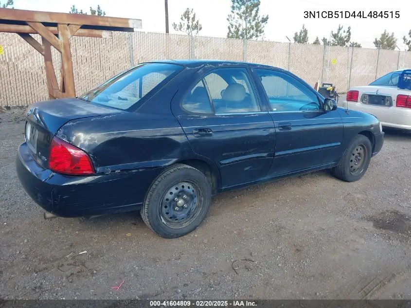 2004 Nissan Sentra 1.8S VIN: 3N1CB51D44L484515 Lot: 41604809