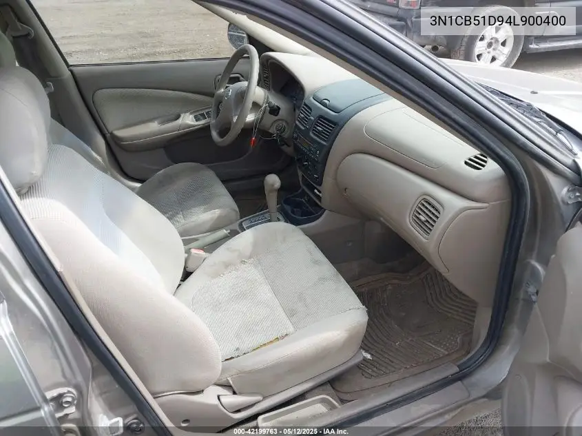 2004 Nissan Sentra 1.8S VIN: 3N1CB51D94L900400 Lot: 42199763