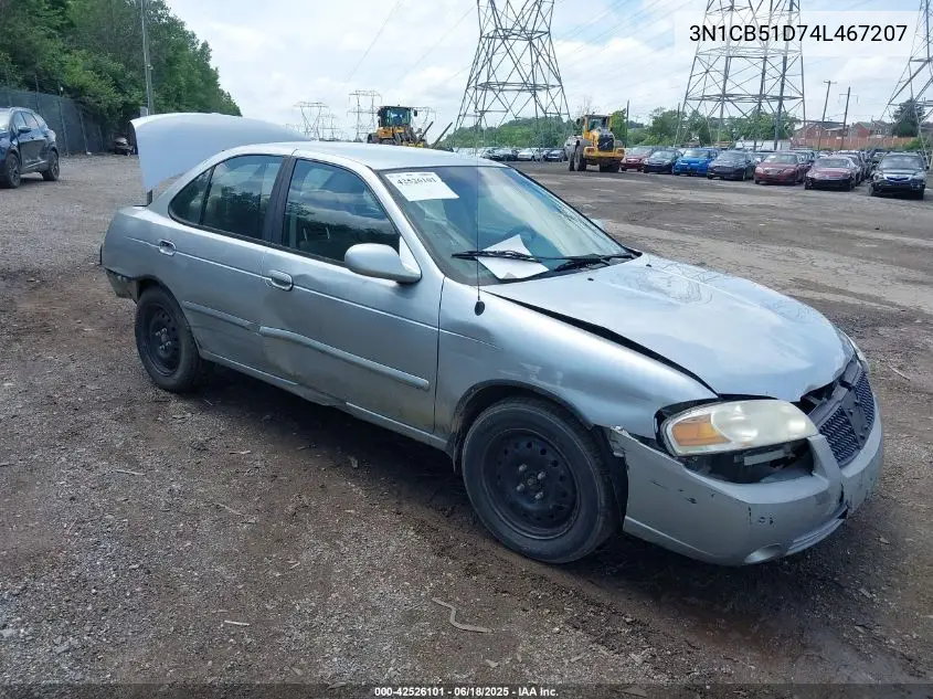 2004 Nissan Sentra 1.8S VIN: 3N1CB51D74L467207 Lot: 42526101