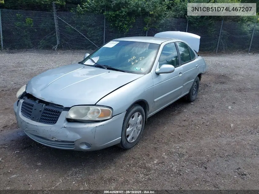 2004 Nissan Sentra 1.8S VIN: 3N1CB51D74L467207 Lot: 42526101