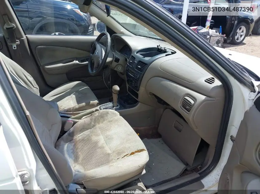 2004 Nissan Sentra 1.8S VIN: 3N1CB51D34L487390 Lot: 42552068