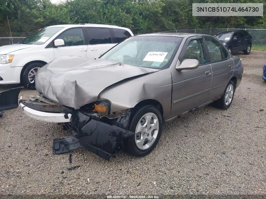 2004 Nissan Sentra 1.8S VIN: 3N1CB51D74L464730 Lot: 42591787