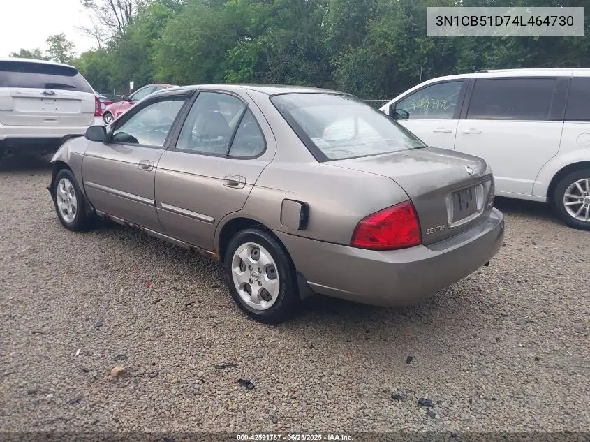 2004 Nissan Sentra 1.8S VIN: 3N1CB51D74L464730 Lot: 42591787