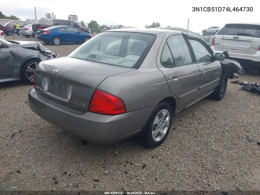 2004 Nissan Sentra 1.8S VIN: 3N1CB51D74L464730 Lot: 42591787