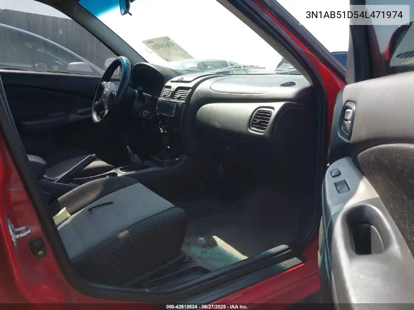 2004 Nissan Sentra Se-R Spec V VIN: 3N1AB51D54L471974 Lot: 42618524