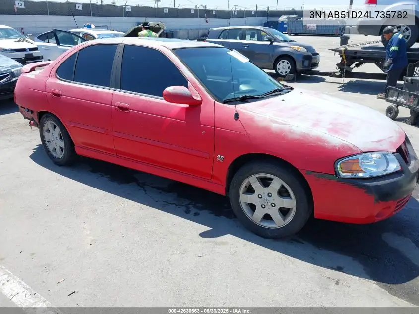 3n1ab51d24l735782 3N1AB51D24L735782 2004 Nissan Sentra Se-R