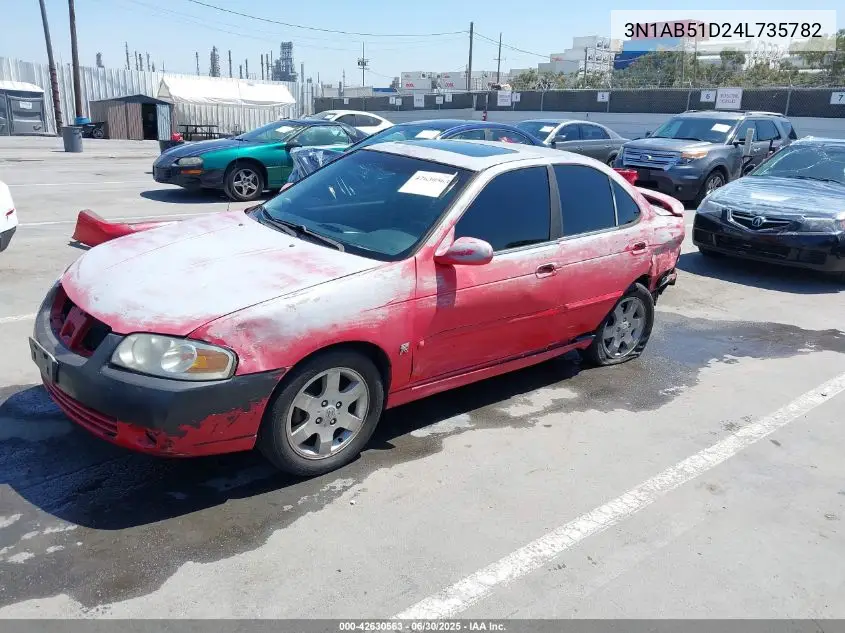 3n1ab51d24l735782 3N1AB51D24L735782 2004 Nissan Sentra Se-R