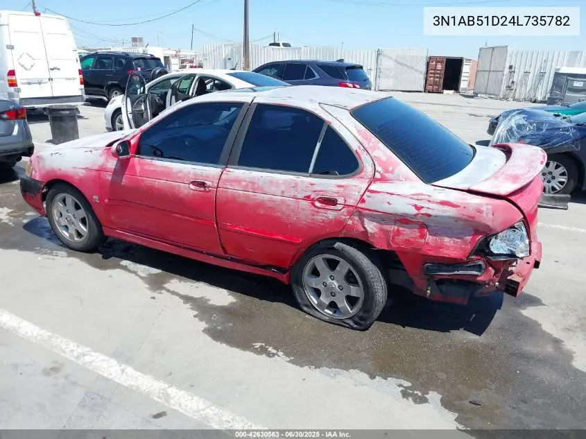 3n1ab51d24l735782 3N1AB51D24L735782 2004 Nissan Sentra Se-R