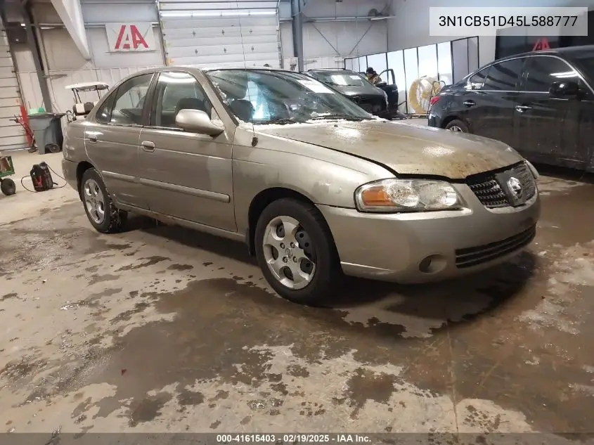 2005 Nissan Sentra 1.8S VIN: 3N1CB51D45L588777 Lot: 41615403