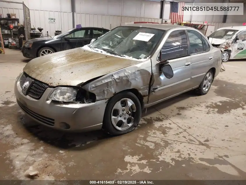 2005 Nissan Sentra 1.8S VIN: 3N1CB51D45L588777 Lot: 41615403