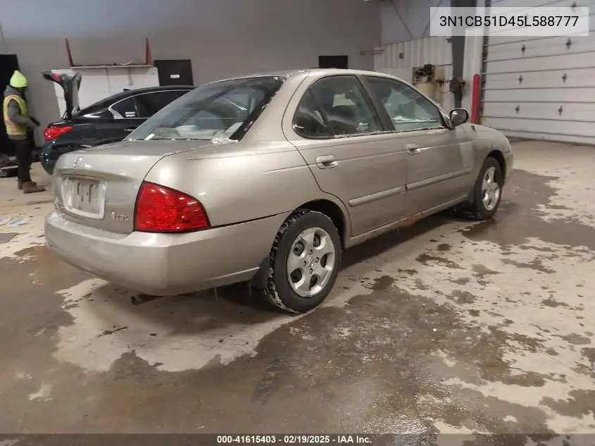 2005 Nissan Sentra 1.8S VIN: 3N1CB51D45L588777 Lot: 41615403