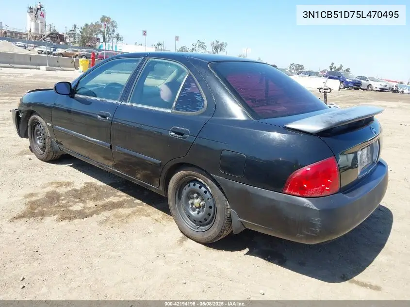 2005 Nissan Sentra 1.8S VIN: 3N1CB51D75L470495 Lot: 42194198