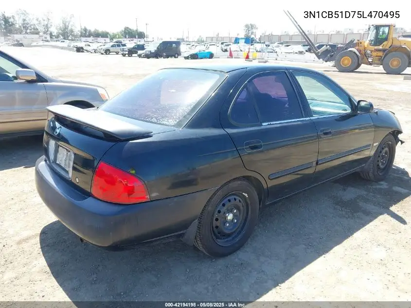 2005 Nissan Sentra 1.8S VIN: 3N1CB51D75L470495 Lot: 42194198