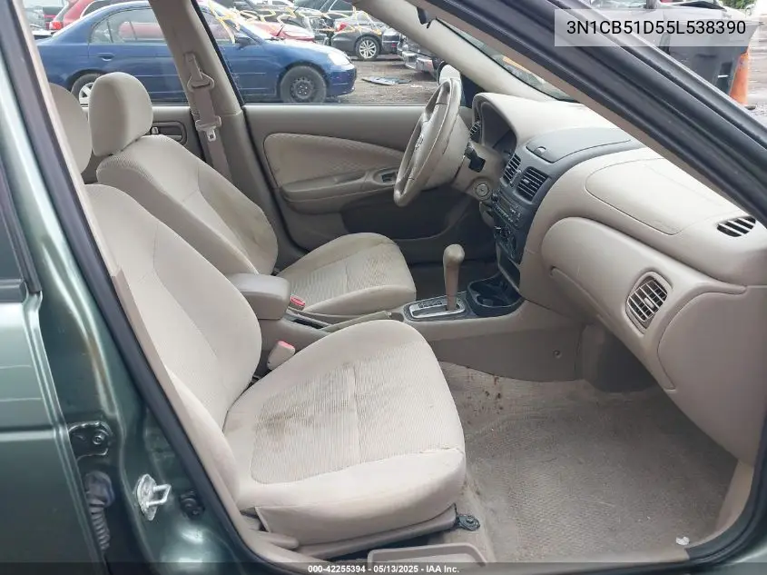 2005 Nissan Sentra 1.8S VIN: 3N1CB51D55L538390 Lot: 42255394