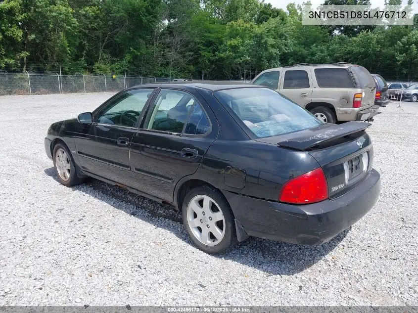 2005 Nissan Sentra 1.8S VIN: 3N1CB51D85L476712 Lot: 42496170