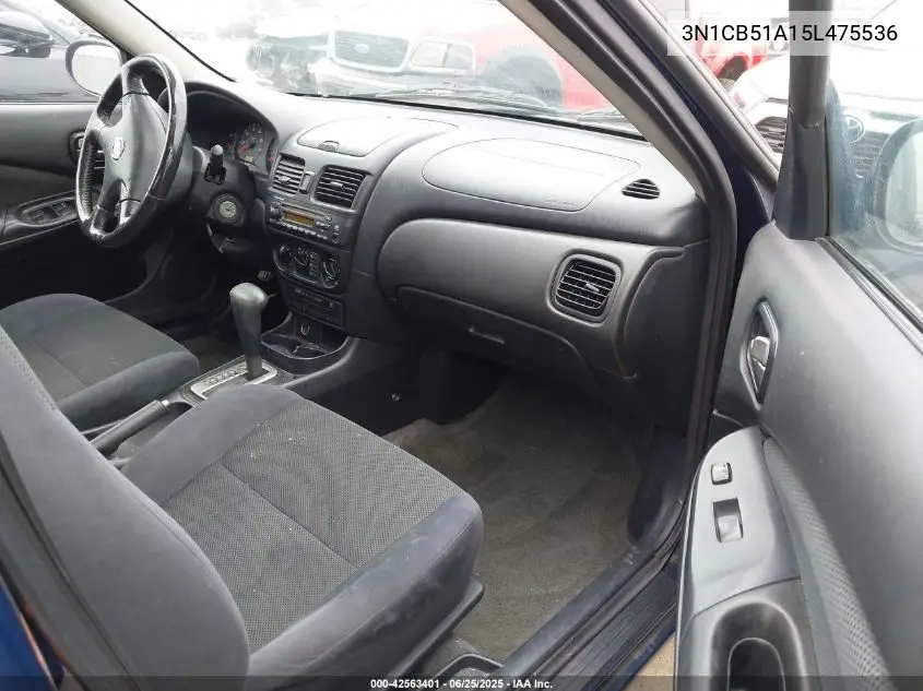 2005 Nissan Sentra 1.8S VIN: 3N1CB51A15L475536 Lot: 42563401