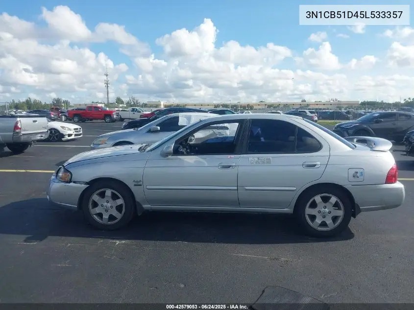 2005 Nissan Sentra 1.8S VIN: 3N1CB51D45L533357 Lot: 42579053