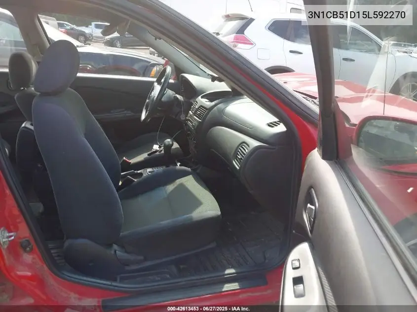 2005 Nissan Sentra 1.8S VIN: 3N1CB51D15L592270 Lot: 42613453