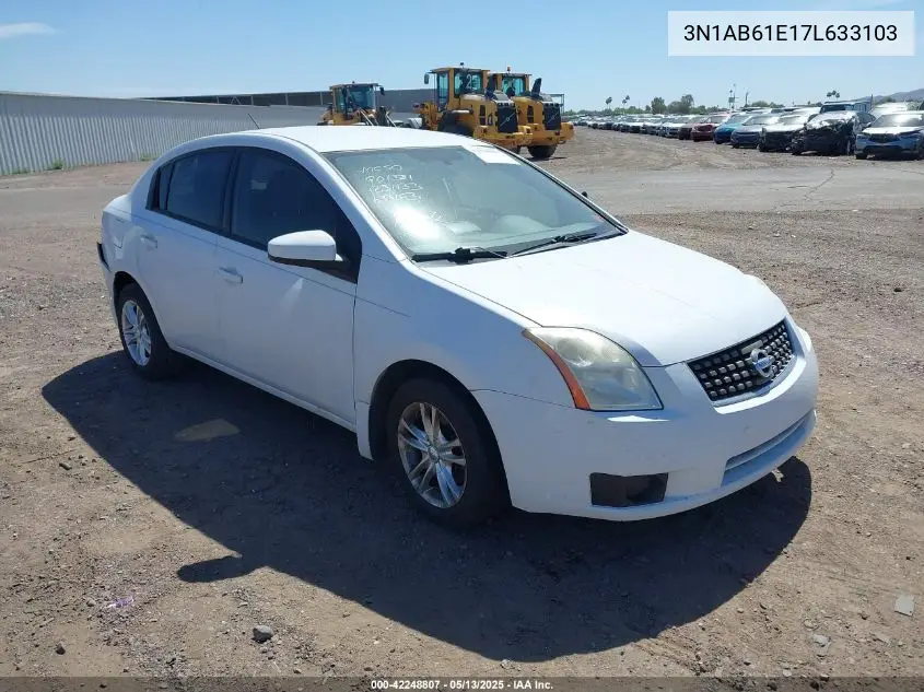 2007 Nissan Sentra 2.0 VIN: 3N1AB61E17L633103 Lot: 42248807