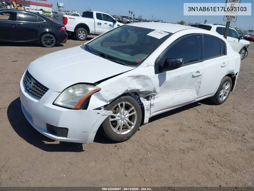 2007 Nissan Sentra 2.0 VIN: 3N1AB61E17L633103 Lot: 42248807
