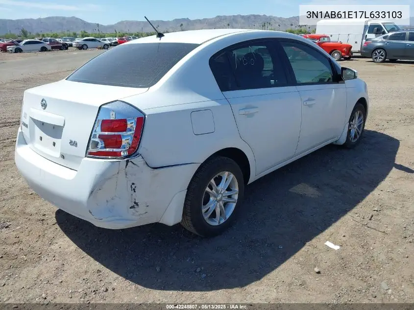 2007 Nissan Sentra 2.0 VIN: 3N1AB61E17L633103 Lot: 42248807