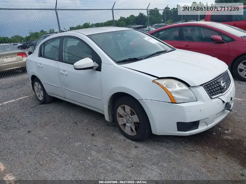2007 Nissan Sentra 2.0 VIN: 3N1AB61E07L711239 Lot: 42457886