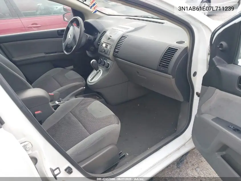 2007 Nissan Sentra 2.0 VIN: 3N1AB61E07L711239 Lot: 42457886