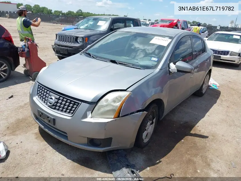 2007 Nissan Sentra 2.0S VIN: 3N1AB61E67L719782 Lot: 42625445