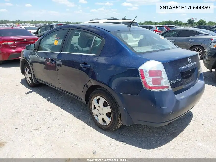 2007 Nissan Sentra 2.0 VIN: 3N1AB61E17L644859 Lot: 42629323