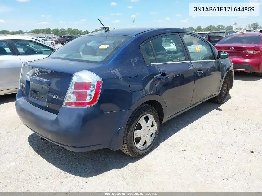 2007 Nissan Sentra 2.0 VIN: 3N1AB61E17L644859 Lot: 42629323