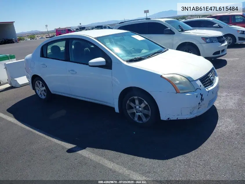 2007 Nissan Sentra 2.0S VIN: 3N1AB61E47L615484 Lot: 42829678