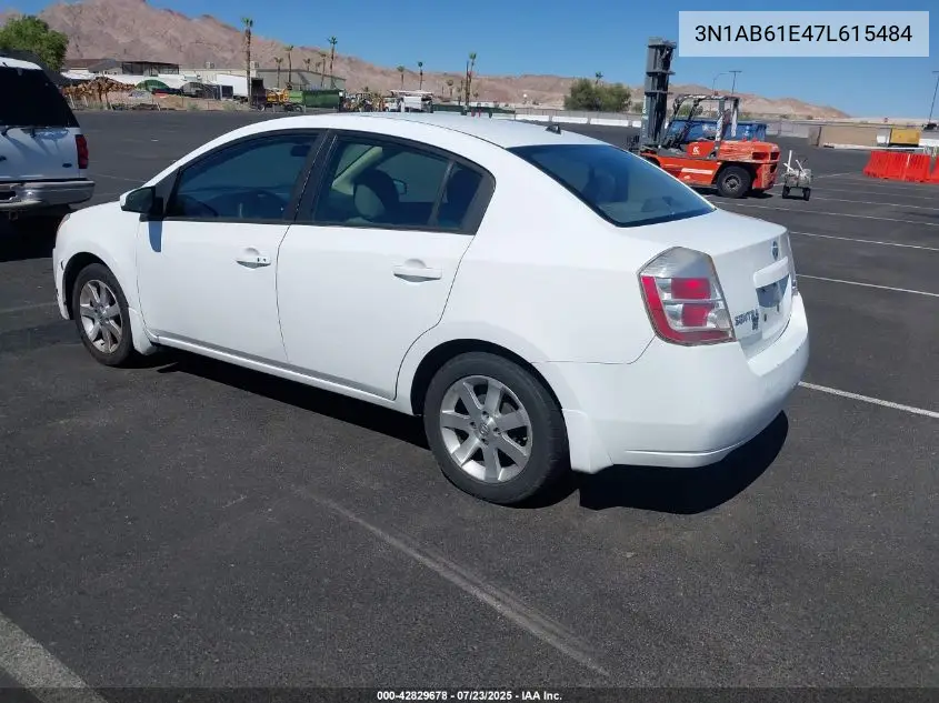 2007 Nissan Sentra 2.0S VIN: 3N1AB61E47L615484 Lot: 42829678