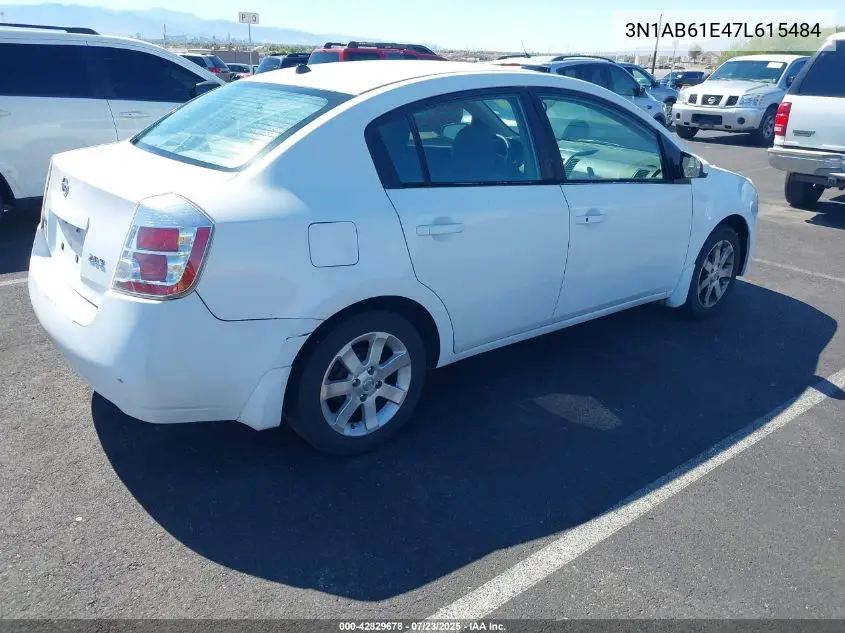 2007 Nissan Sentra 2.0S VIN: 3N1AB61E47L615484 Lot: 42829678