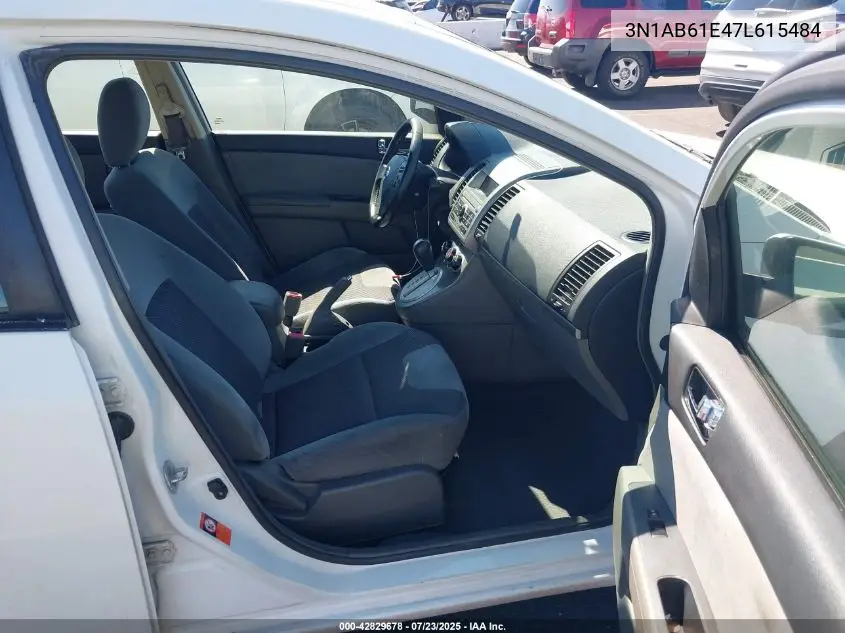 2007 Nissan Sentra 2.0S VIN: 3N1AB61E47L615484 Lot: 42829678