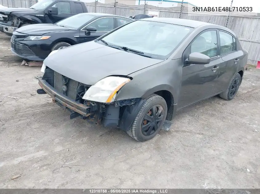 2008 Nissan Sentra 2.0 VIN: 3N1AB61E48L710533 Lot: 12310758