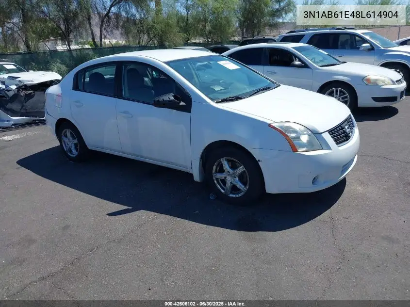 2008 Nissan Sentra 2.0/2.0S/2.0Sl VIN: 3N1AB61E48L614904 Lot: 42606102