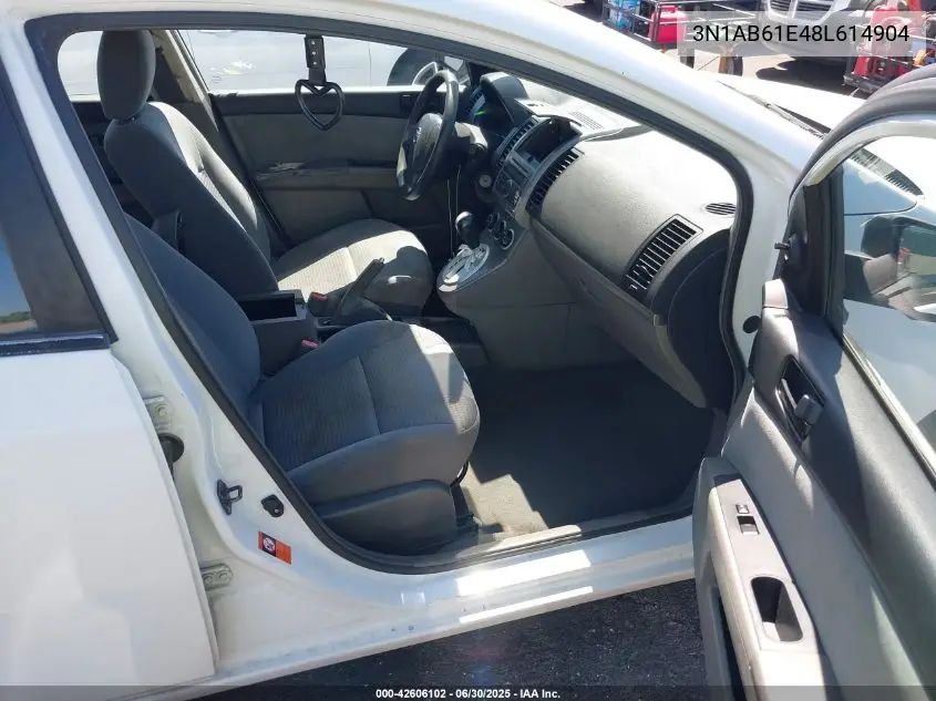 2008 Nissan Sentra 2.0/2.0S/2.0Sl VIN: 3N1AB61E48L614904 Lot: 42606102