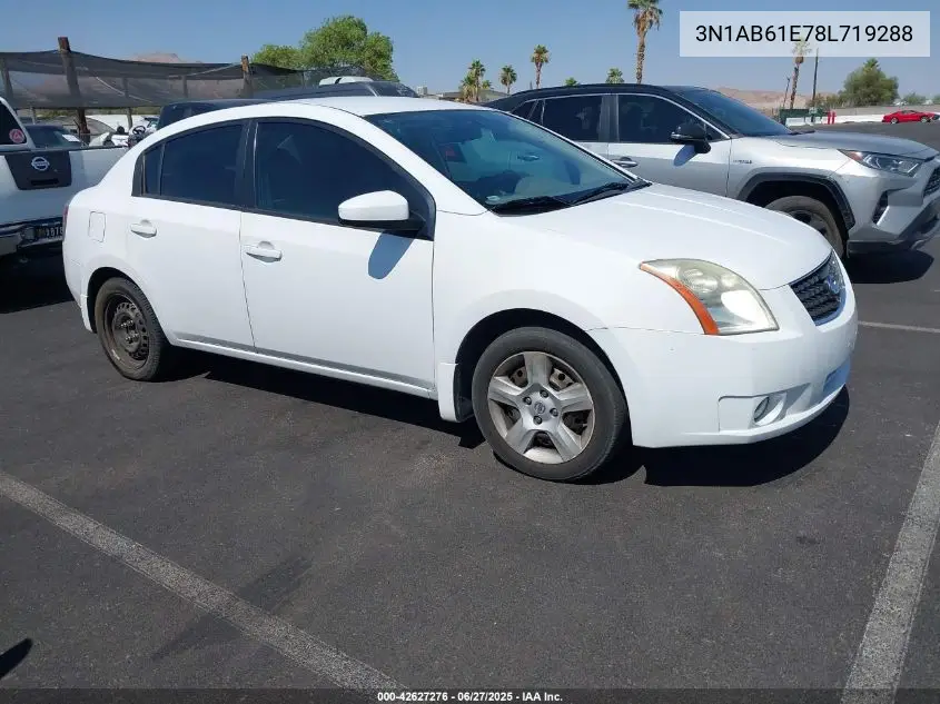2008 Nissan Sentra 2.0S VIN: 3N1AB61E78L719288 Lot: 42627276